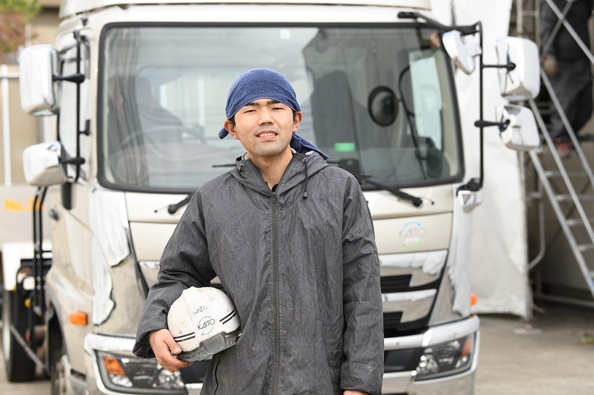 開渡で働く仲間
